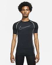 Термобілизна чоловіча Nike Pro Dri-FIT Tight-Fit Short-Sleeve Top DD1992-011 Чорна XL
