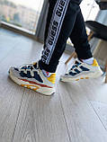 Кросівки чоловічі Adidas Niteball Cream White бежеві демісезонні шкіряні стильні адідас найтбол, фото 6