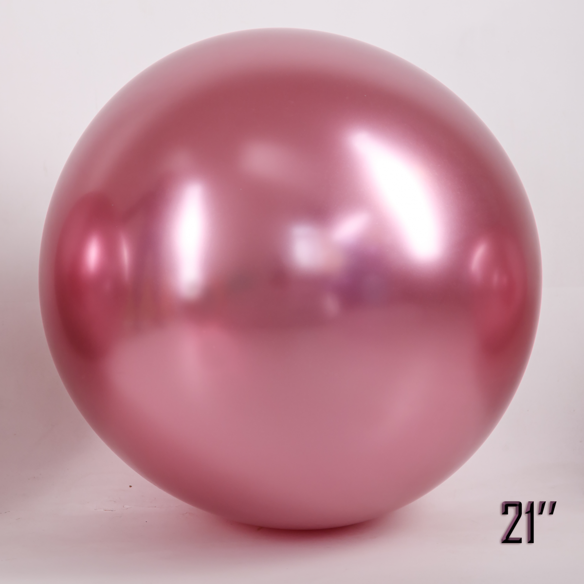 Куля гігант Рожевий Хром 21" (52,5 см) Арт Шоу