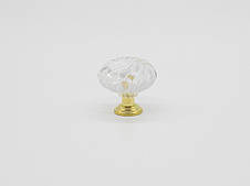 Ручка для декупажу. Скло. Колір "золото". 29х29мм