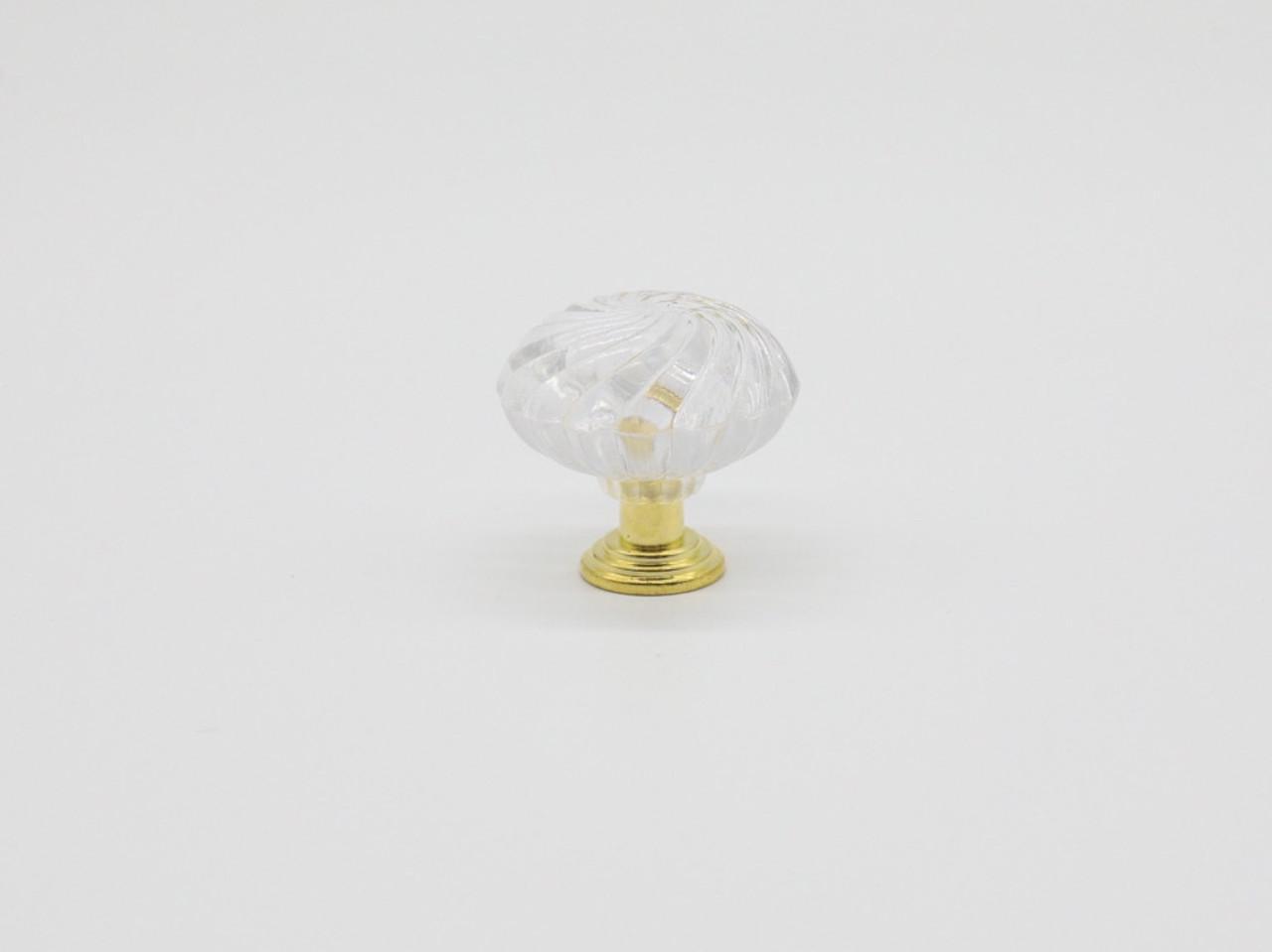 Ручка для декупажу. Скло. Колір "золото". 29х29мм, фото 1