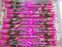Ароматическая роза мыло цветок - подарок на день Святого Валентина Малиновый