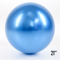 Шар гигант Синий Хром 21" (52,5 см) Арт Шоу