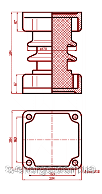 Изолятор ИОС-10-2000-М УХЛ1 - фото 1 - id-p1552975432