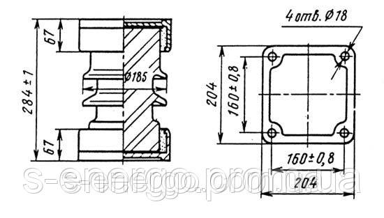 Изолятор ИОС-10-2000-М УХЛ1 - фото 3 - id-p1552975432