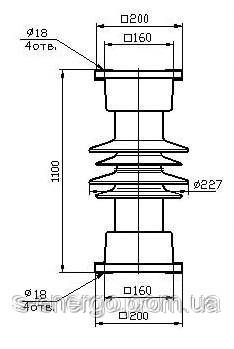 Изолятор ИОС-110-600-II-М УХЛ1 - фото 2 - id-p1552975443