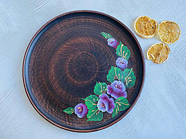 Тарілка з малюнком із червоної глини Керамклуб 25 см