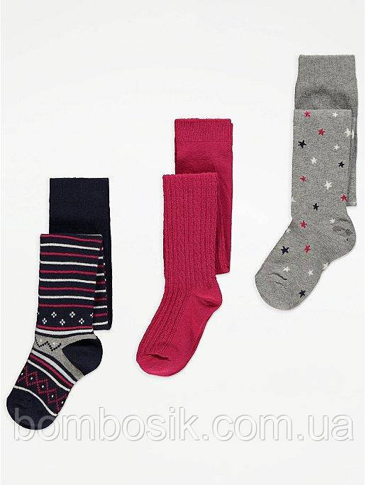 Колготки для дівчинки George набір 3 пари, 3-4р (98-104см)