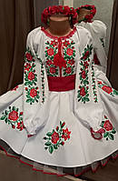 Дитячий український національний костюм на дівчинку. Зростання 98-160