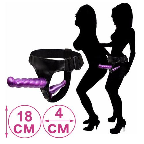 Страпон подвійний задоволення для двох Strap on Duo старпон для жінок, фото 1