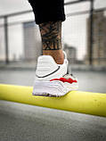 Кросівки чоловічі Adidas Niteball White Red білі демісезонні шкіряні стильні адідас найтбол, фото 4