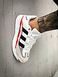 Кросівки чоловічі Adidas Niteball White Red білі демісезонні шкіряні стильні адідас найтбол, фото 7