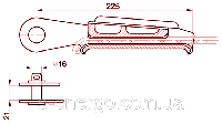 Зажим натяжной клиновой НК-1-1