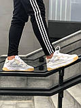 Кросівки чоловічі Adidas Niteball White Gum білі демісезонні шкіряні стильні адідас найтбол, фото 3