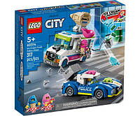 Конструктор Lego City Погоня поліції за вантажівкою з морозивом 60314