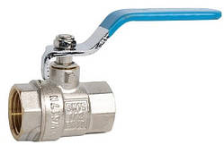 Кран кульовий ГРОСС OPTIMAL 15 1/2" ручка, М-М, синій, 500