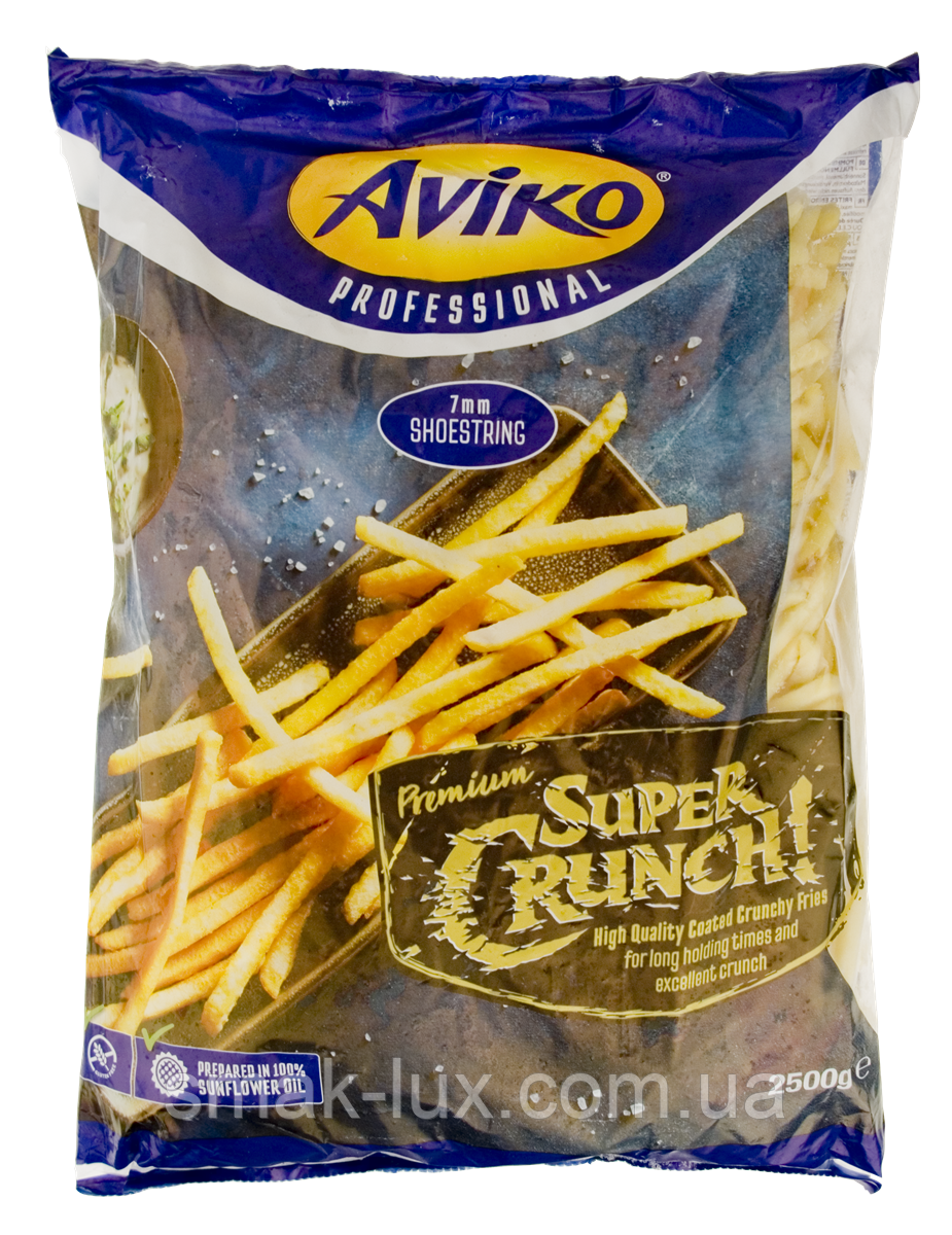 Супер хрустка картопля фрі Super Crunch 7мм Aviko 2,5кг