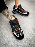 Кросівки чоловічі Adidas Niteball Black Orange чорні демісезонні шкіряні стильні адідас найтбол, фото 7
