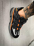 Кросівки чоловічі Adidas Niteball Black Orange чорні демісезонні шкіряні стильні адідас найтбол, фото 8