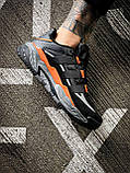 Кросівки чоловічі Adidas Niteball Black Orange чорні демісезонні шкіряні стильні адідас найтбол, фото 10
