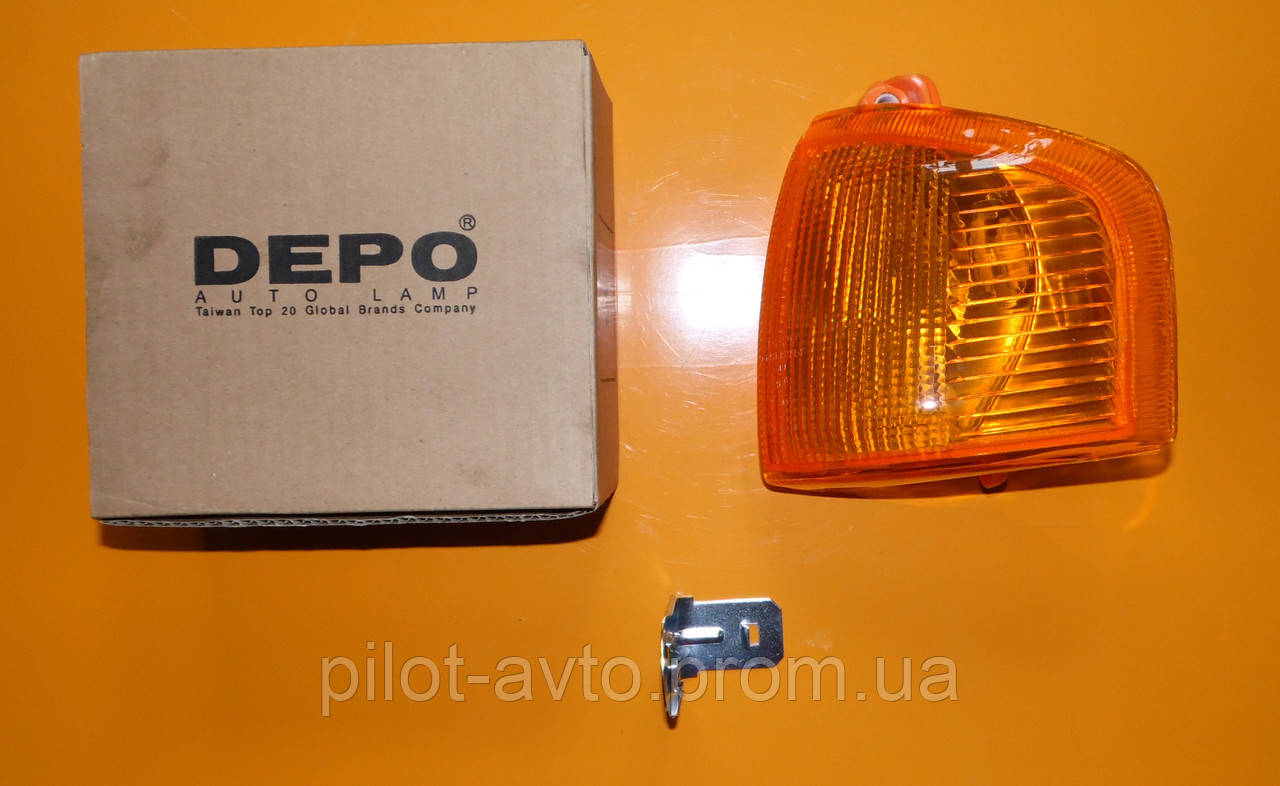 Ліхтар покажчика повороту лівий Форд Ескорт 4 Оріон 2 1985-1990 жовтий Ford orion escort DEPO 431-1522L-UE-Y