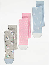 Колготки для дівчинки George набір 3 пари, 3-4р (98-104см)