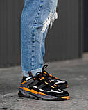 Кросівки чоловічі Adidas Niteball Black Orange чорні демісезонні шкіряні стильні адідас найтбол, фото 6