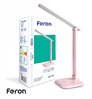 Настільна лампа Feron 9w DE1725 рожева