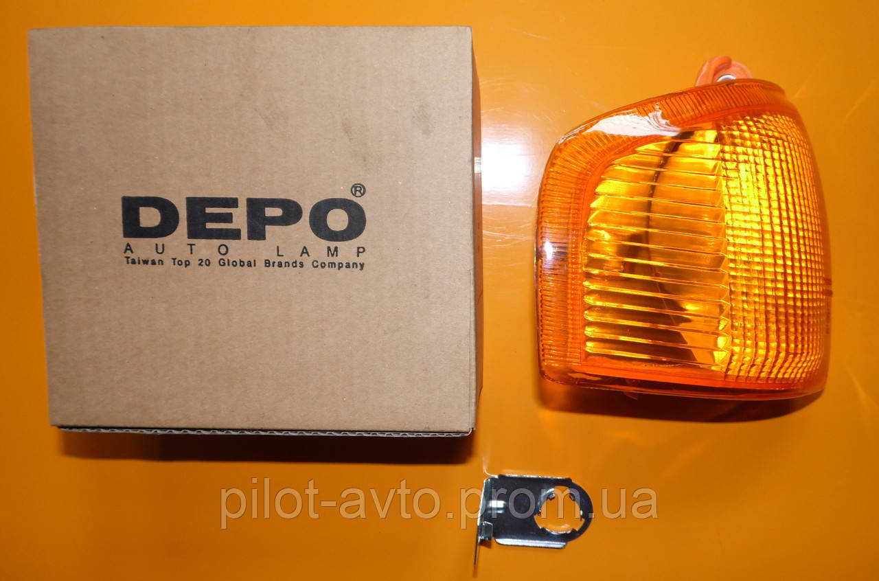 Ліхтар покажчика повороту лівий DEPO 431-1522R-UE-Y Ford orion escort 1985-1990