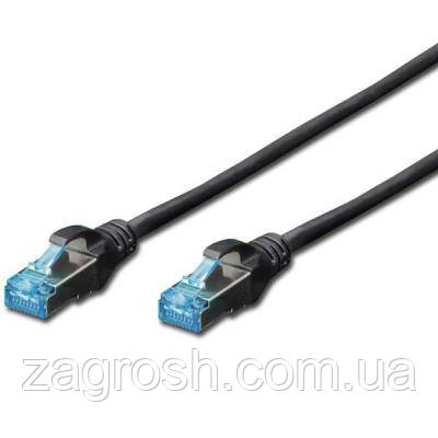 Promo Ціна! Патч-корд Digitus 5м, cat.5e, SF-UTP, AWG 26/7, black (DK-1531-050/BL) - тільки на ZaGrosh.com.ua, фото 1