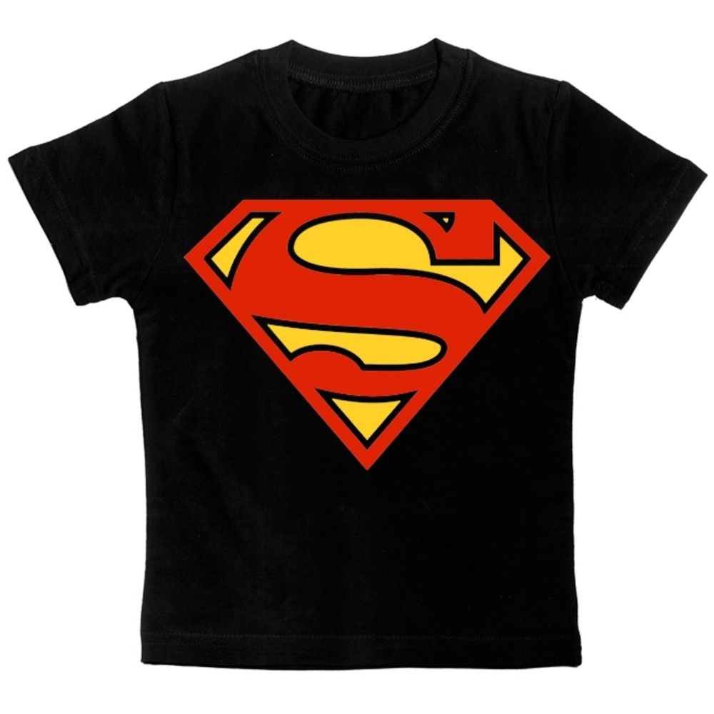 Дитяча футболка Superman чорна, Розмір 6-7 років