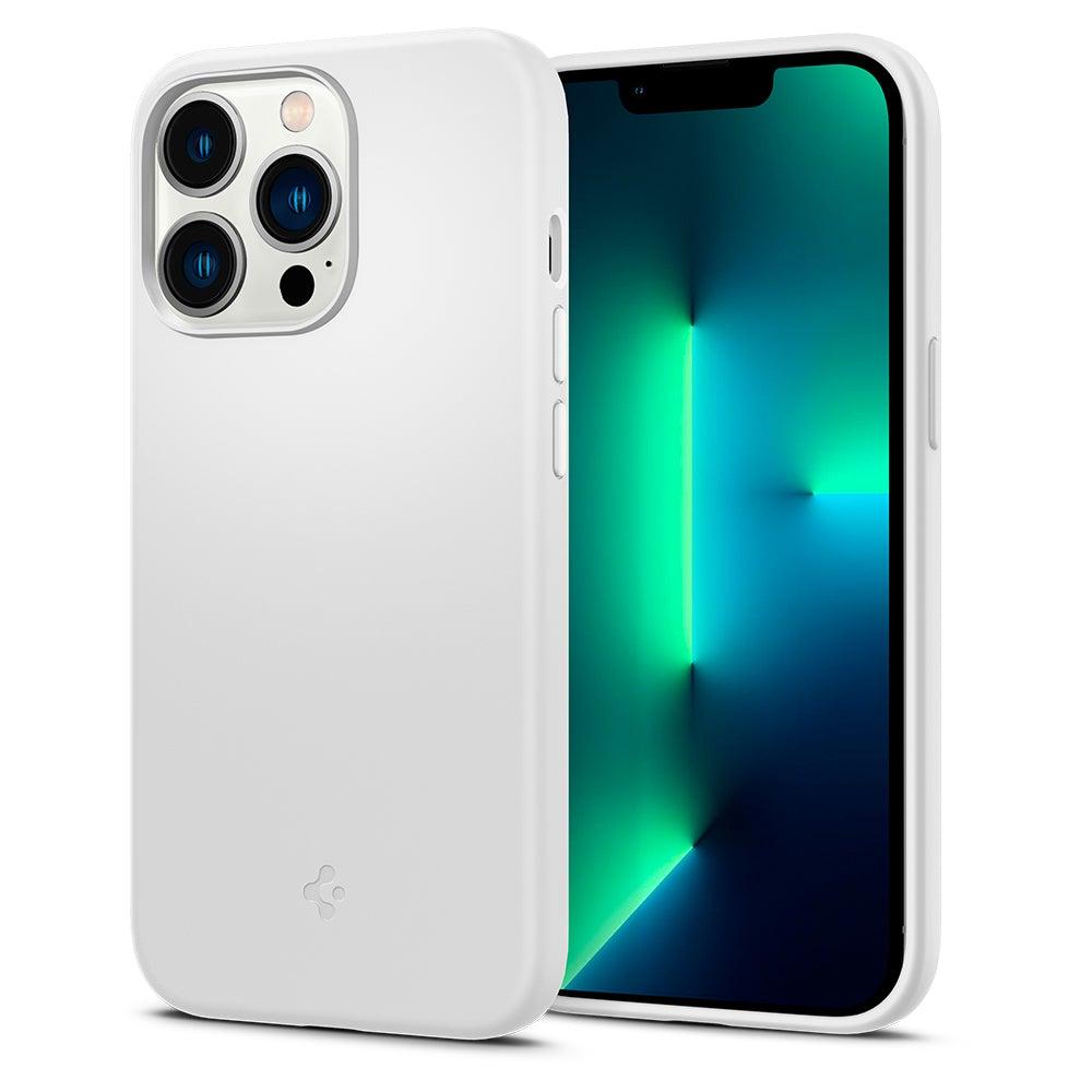 Чохол Spigen для iPhone 13 Pro — Silicone Fit, White (ACS03284)