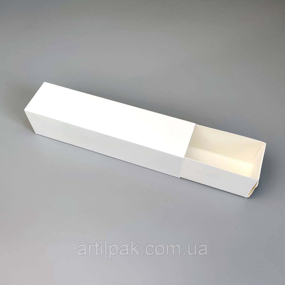 Коробка-пенал для суші і ролів біла 210*50*50, фото 1