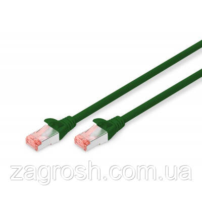 Promo Ціна! Патч-корд 3м, CAT 6 S-FTP, AWG 27/7, LSZH, green Digitus (DK-1644-030/G) - тільки на ZaGrosh.com.ua