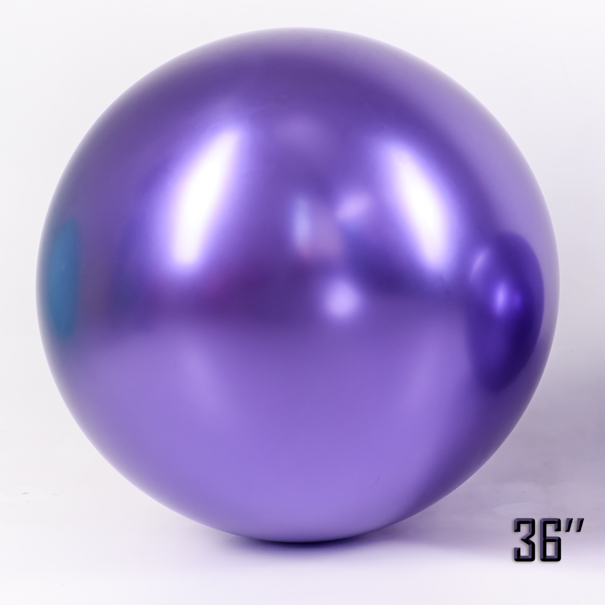 Куля гігант Фіолетова Хром 36" (90 см) Арт Шоу