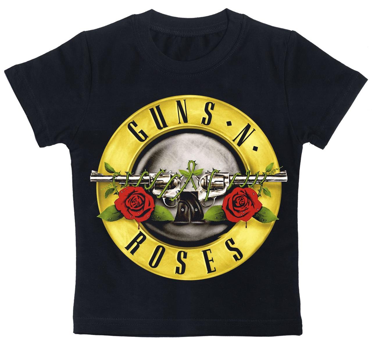 Дитяча футболка guns'n'roses (logo) чорна, Розмір 2-3 роки