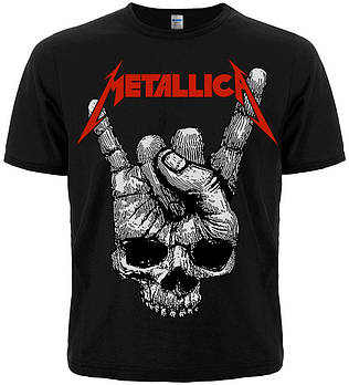 Футболка Metallica (Skull Sign of the Horns) black, Розмір L