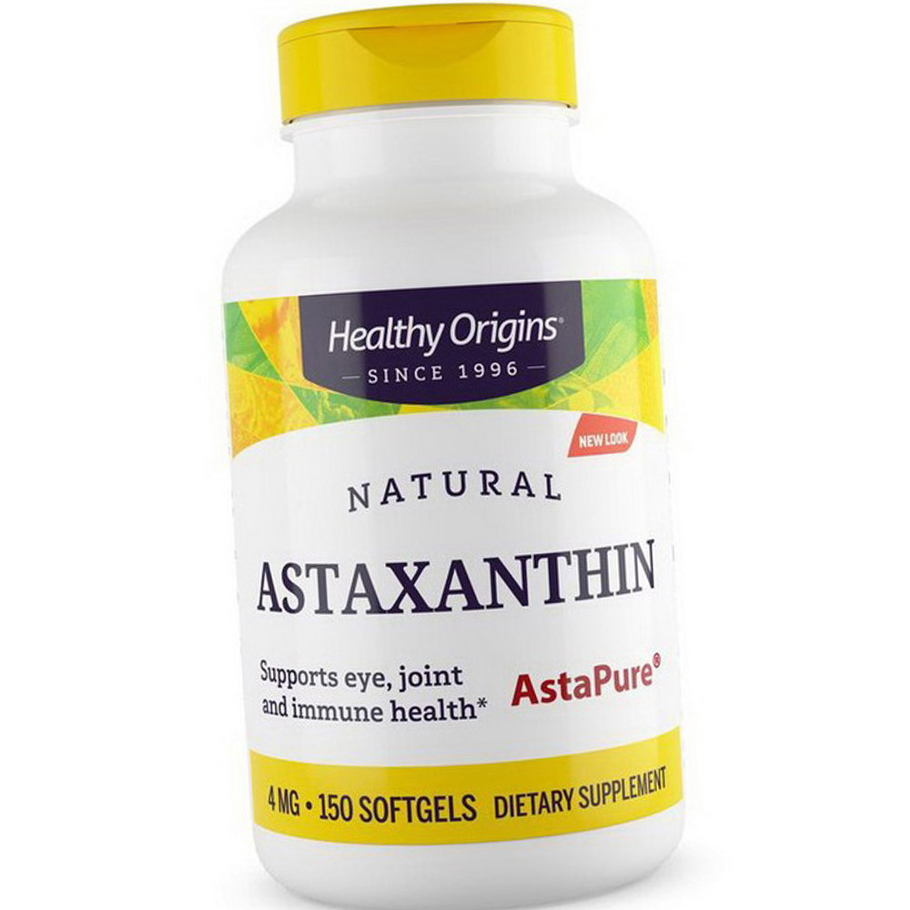 Астаксантин Healthy Origins Astaxanthin 4 mg 150 капс гел