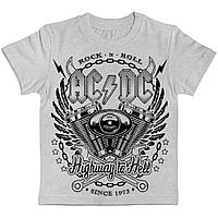 Детская футболка AC/DC (since 1973) меланж, Размер 6-7 лет