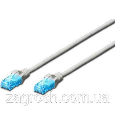 Promo Ціна! Патч-корд 10м, UTP, cat.5e, AWG 26/7, CCA, PVC, grey Digitus (DK-1512-100) - тільки на ZaGrosh.com.ua