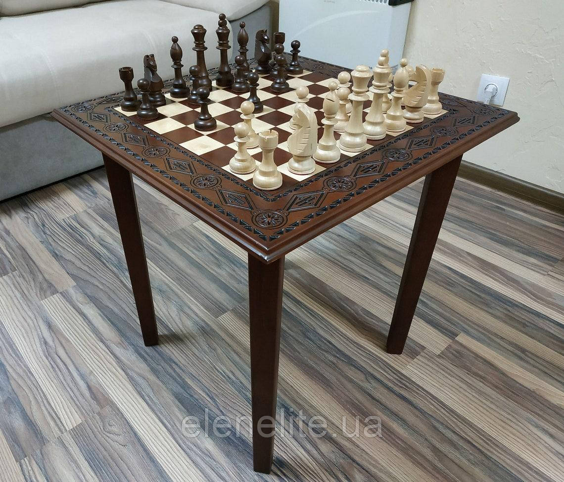Шахматный Стол/доска: "Brown & Natural" и Шахматные Фигуры "Staunton ...