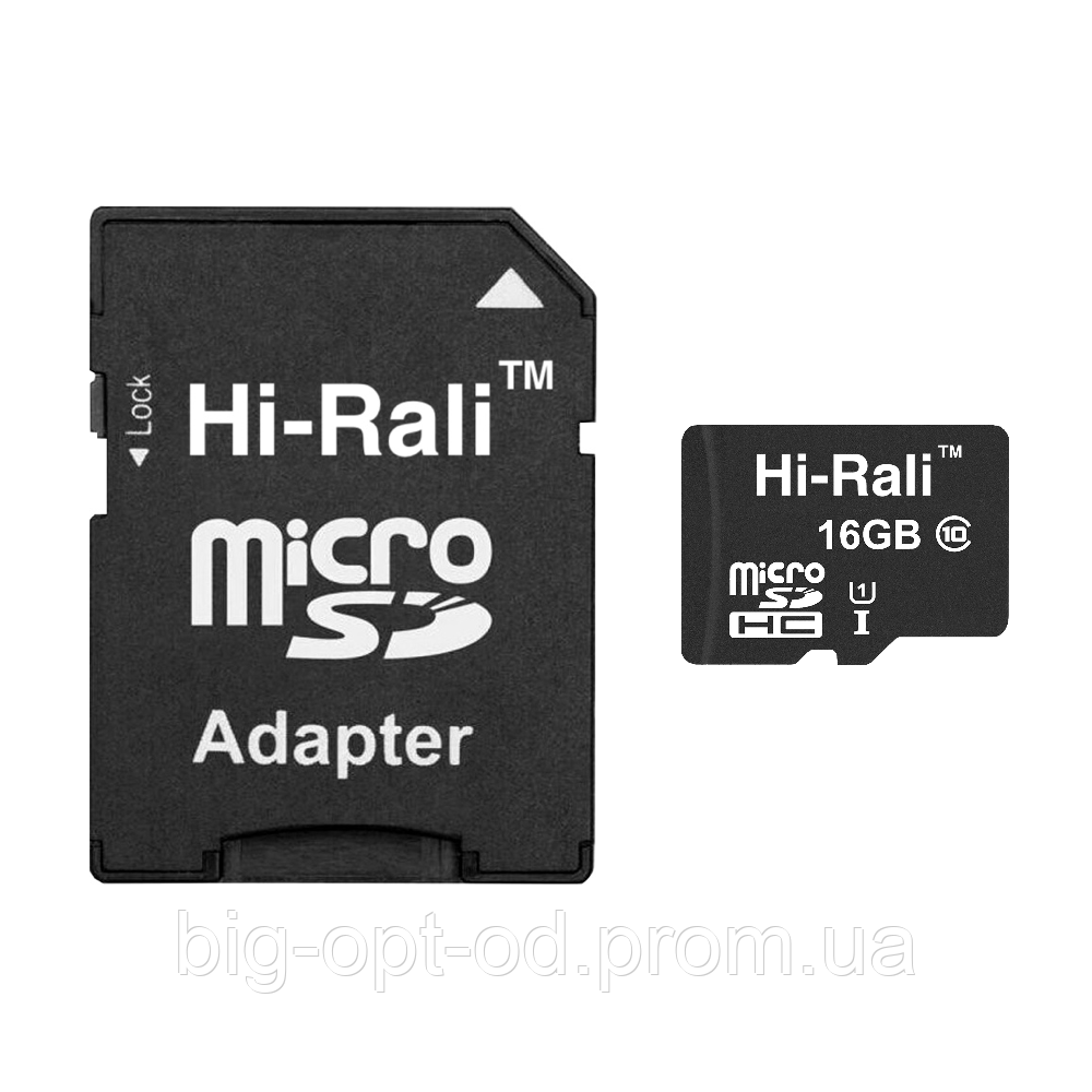 Карта пам " яті microSDHC (UHS-1) 16GB class 10 Hi-Rali