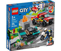 Конструктор Lego City Пожежна бригада та поліцейська погоня 60319