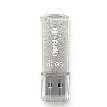 Накопичувач USB 16GB Hi-Rali Rocket серія срібло