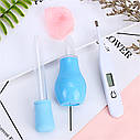 Дитячий манікюрний набір по догляду за новонародженим 8 елементів Блакитний, фото 5