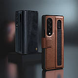 Захисний чохол Nillkin для Samsung Galaxy Fold 3 (Aoge Leather Case) Brown Коричневий, фото 5