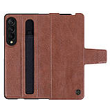 Захисний чохол Nillkin для Samsung Galaxy Fold 3 (Aoge Leather Case) Brown Коричневий, фото 4