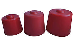 Набір ковпачків гумових для бутилів (60, 50, 40 мм) 3шт.