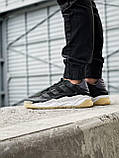 Кросівки чоловічі Adidas Niteball Black White Gum чорні демісезонні шкіряні стильні адідас найтбол, фото 3