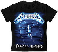 Детская футболка Metallica "Ride the Lightning" (черная), Размер 4-5 лет